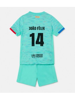 Otroški Nogometna dresi replika Barcelona Joao Felix #14 Tretji 2023-24 Kratek rokav (+ hlače)